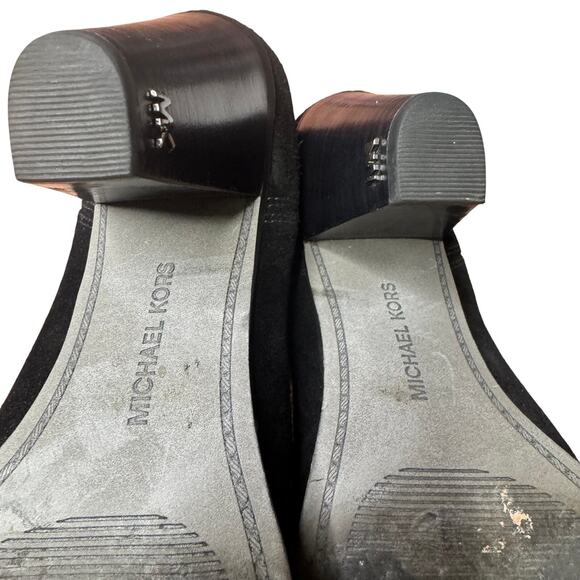 Michael Kors Diva Black Suede Ankle Boots Women’s Size 6.5 - Picture 9 of 10